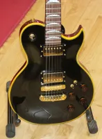Aria Pro 2 PE - F80 Reissue Les Paul Shape Electric Guitar Black In stock Sarum Guitars & drums Salisbury for sale - Click to enlarge
