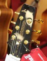 Aria Pro 2 PE - F80 Reissue Les Paul Shape Electric Guitar Black In stock Sarum Guitars & drums Salisbury head stock - Click to enlarge