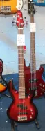 Aria Pro 2 Electric Bass Guitar Red Bass Guitar