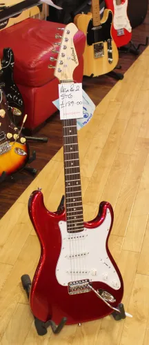 Aria Pro 2 STG Stratocaster Style Electric Guitar Candy Apple Red Sarum Guitars Salisbury 04