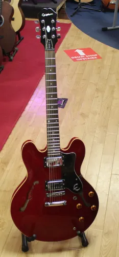 Epiphone DOT Hollow Body Electric Guitar Red Sarum Guitars 04