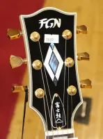 FGN Fujigen Neo Classic Single Cut Arctic White Les Paul Type Electric Guitar Sarum Guitars & Drums 03 - Click to enlarge