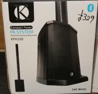 Kinsman KPA 500 Compact Tower 240w PA System Sarum Guitars Pic2 - Click to enlarge