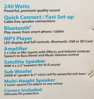 Kinsman KPA 500 Compact Tower 240w PA System Sarum Guitars 01 - Click to enlarge
