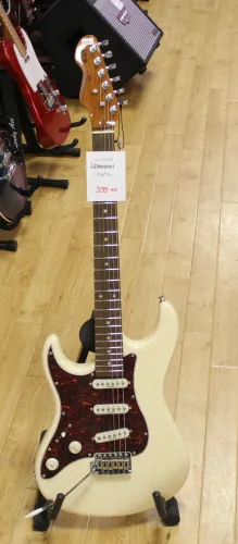 Levinson Sceptre Left Handed Stratocaster Type Electric Guitar White Sarum Guitars & Drums Salisbury Wiltshire