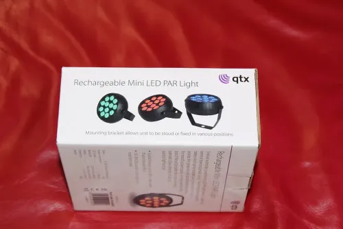 QTX Rechargeable Mini PAR Light Guitar & Drums Lighting Effects 02
