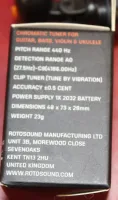 RotoSound HT-200 Chromatic Clip On Tuner Guitar Bass Uke Banjo Tune Sarum Guitars & Drums Salisbury Wiltshire 01 - Cliquer pour agrandir