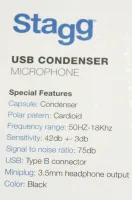 Stagg Condenser Microphone USB Inc Shock Mount & Pop Filter in stock now at Sarum Guitars & Drums music shop, Salisbury 02 - Cliquer pour agrandir