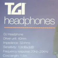 TGI Headphones Stereo Headphones Over Ear Headphones 3.5mm Jack 02 - Click to enlarge