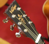 Vintage Parlour Electro Acoustic Guitar Natural Finish In Stock Sarum Guitars & Drums Salisbury Wiltshire 04 - Click to enlarge
